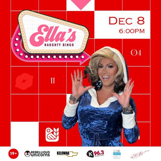 Ella's Naughty Bingo | Kelowna (Dec) - Rebellious Unicorns