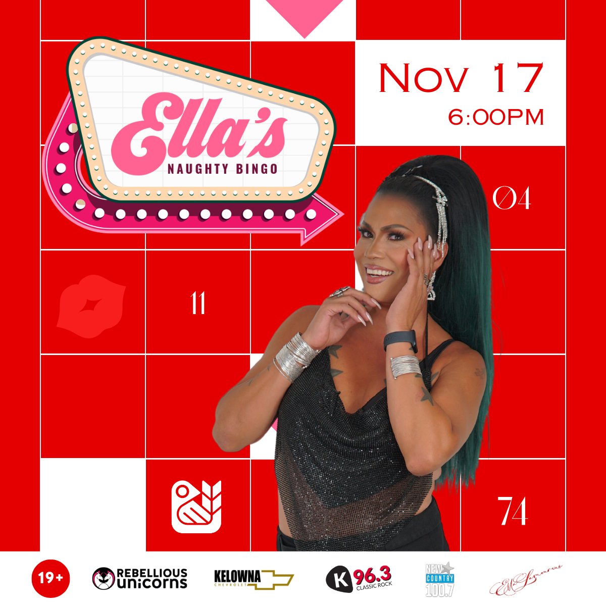 Ella's Naughty Bingo | Kelowna (Nov) - Rebellious Unicorns