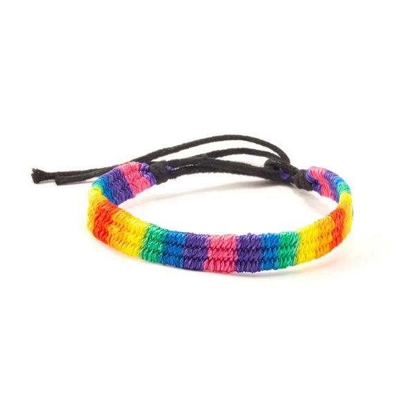 Rainbow Pride Macrame Bracelet Rainbow - Rebellious Unicorns