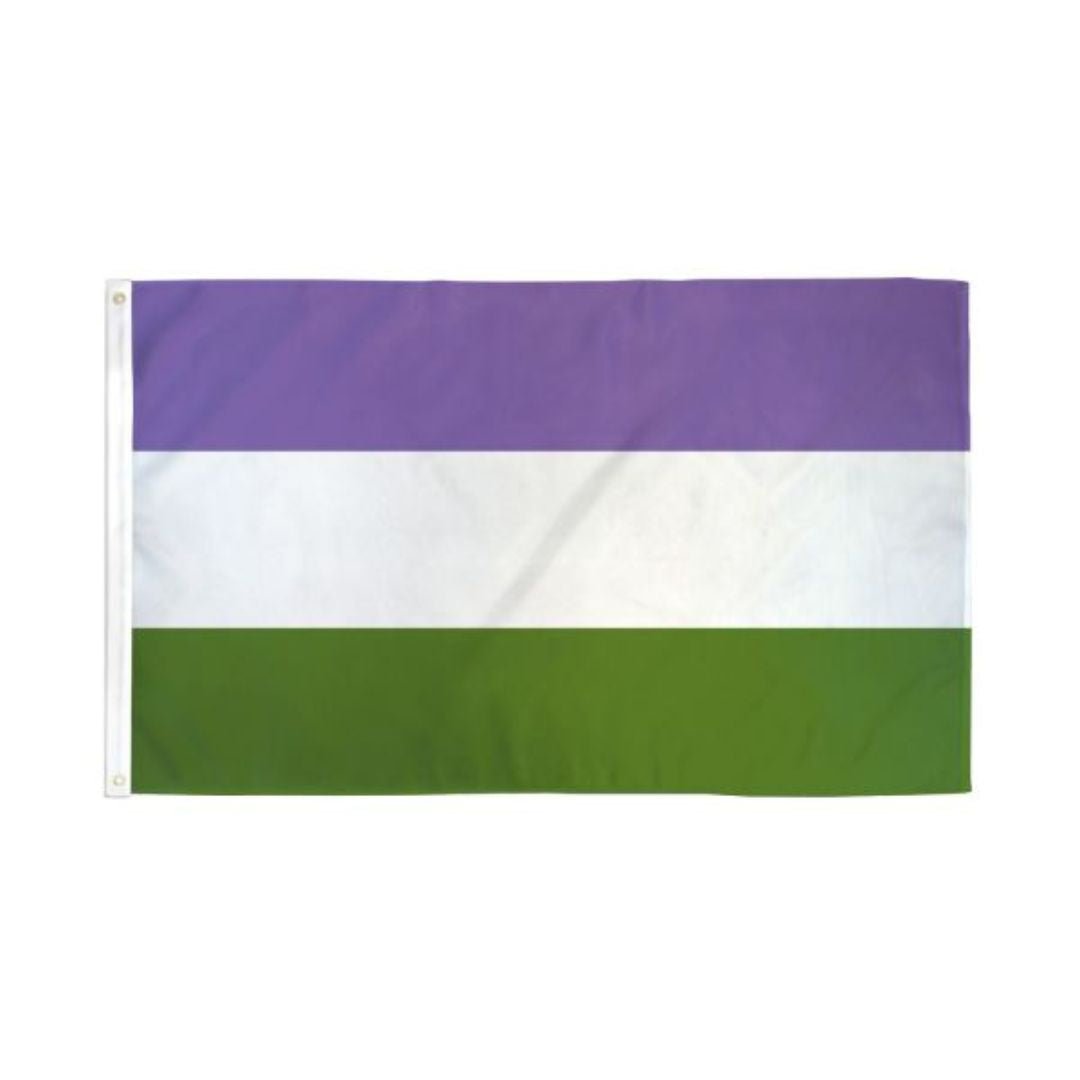 GenderQueer Pride Flag - Rebellious Unicorns